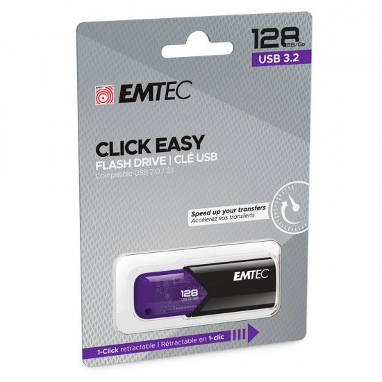 Emtec Clé USB 3.2 128GB Click Easy