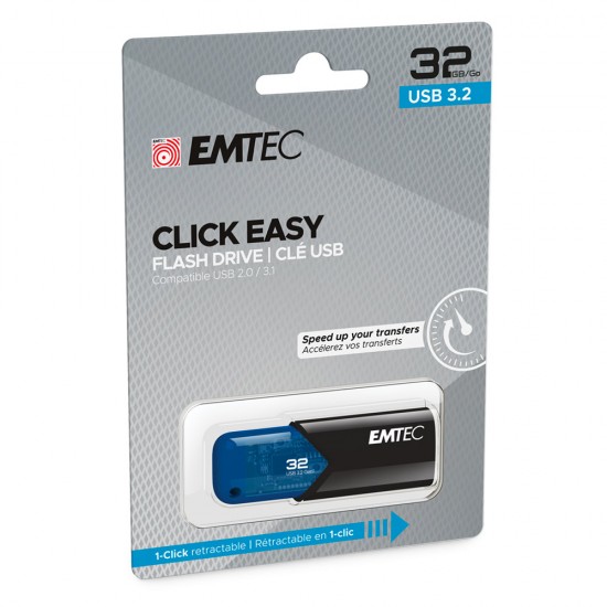 Emtec Clé USB 3.2 32GB Click Easy