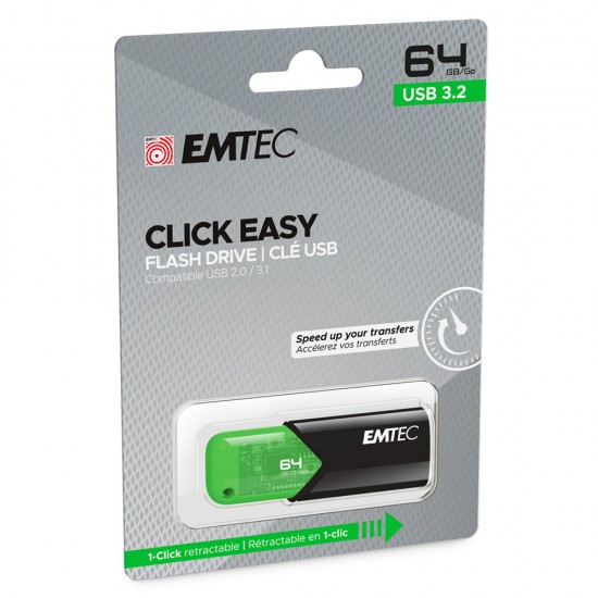 Emtec Clé USB 3.2 64GB Click Easy