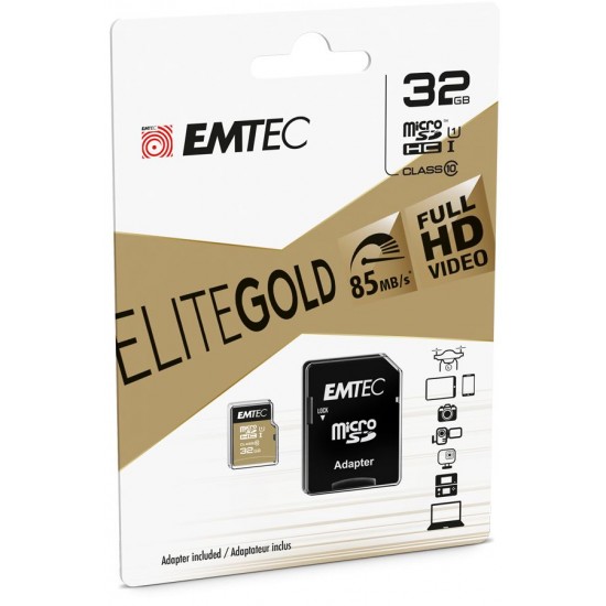 Emtec Carte mémoire MicroSDHC 32GB