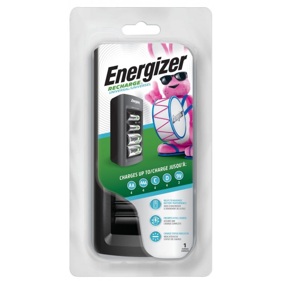 ENERGIZER Chargeur Universal – AA, AAA, C, D, 9V