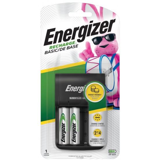 Basic Charger 2-AA - includes 2 AA Rechargeable Batteries