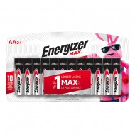 Energizer Piles Alcaline Max, AA, 24-pq (AA-24 Card)