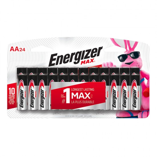 Energizer Piles Max AA-24 Card