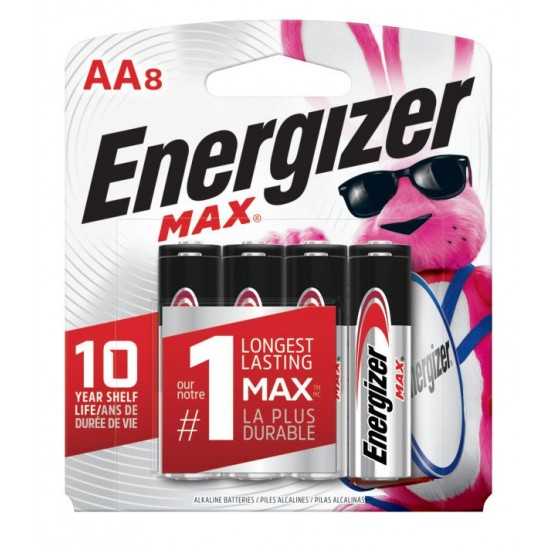 Energizer Max Piles AA-8 Card