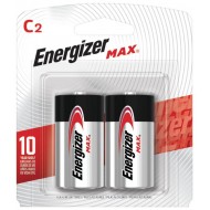 Energizer Piles Alcaline Max, C, 2-pq (C-2 Card)
