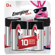Energizer Piles Alcaline MaxD-4 Card