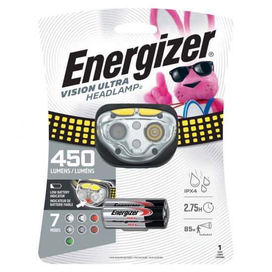 Energizer® Lampe Frontale Vision Ultra Headlight 450 Lumens