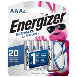 Energizer Piles Ultimate Lithium AAA-4 Card