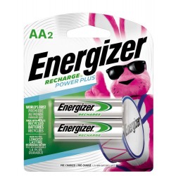 Energizer Piles Rechargeables NiMH AA-2 Card (Power Plus) 