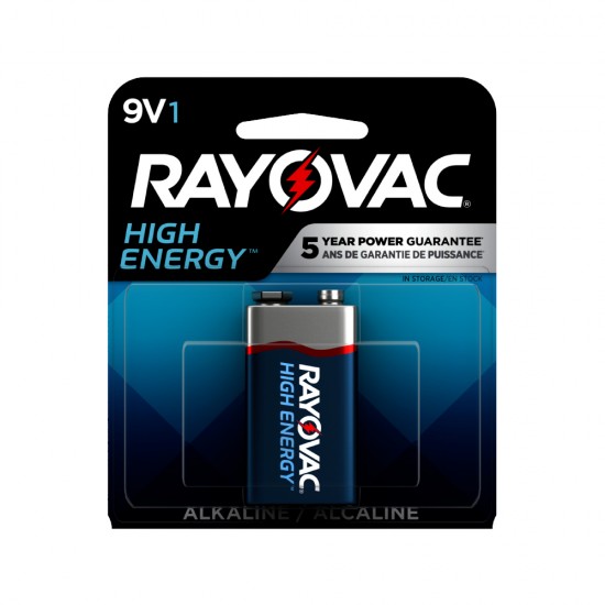 Rayovac Haute Energie - Piles Alcalines 9V