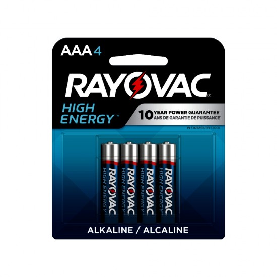 Rayovac Haute Energie - Piles Alcalines AAA4