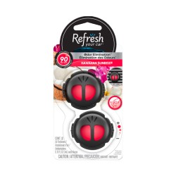 Refresh your car - 2 Mini diffuseurs - Soleil d'Hawaii (Carton de 4 paquets)