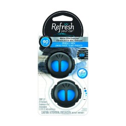 Refresh your car - 2 Mini diffuseurs - Linge frais (Carton de 4 paquets)