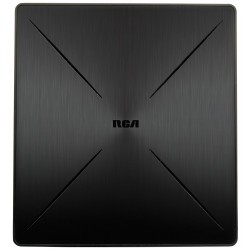 AMPLIFIED INDOOR FLAT MULTI-DIRECTIONAL HDTV ANTENNA,  BLACK AMPLIFIED INDOOR FLAT MULTI-DIRECTIONAL HDTV ANTENNA,  BLACK