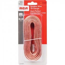 RCA 50 FT. SPEAKER WIRE, 18 GAUGE  RCA 50 FT. SPEAKER WIRE, 18 GAUGE