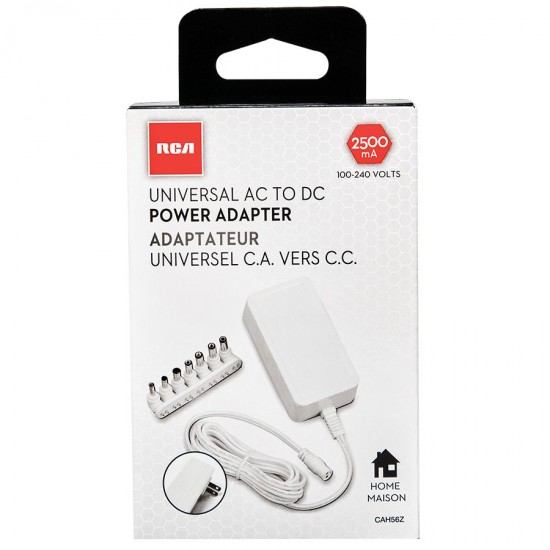 2500MA UNIVERSAL AC TO DC ADAPTER                 