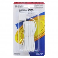 12 FT. DUPLEX MODULAR LINE CORD - WHITE