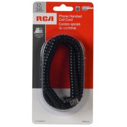 12 FT. COIL CORD - BLACK 12 FT. COIL CORD - BLACK