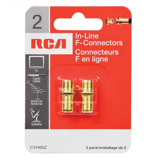 2 COAXIAL CABLE IN-LINE FEED CONNECTORS