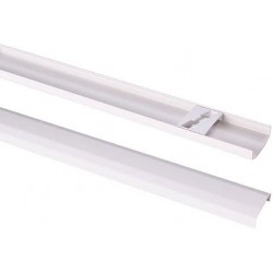 Cable Management Cover, Length 29.5", White Cable Management Cover, Length 29.5", White