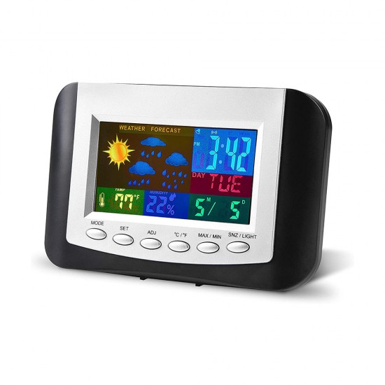 WEATHER STATION ALARM CLOCK WITH FULL COLOR DISPLAY