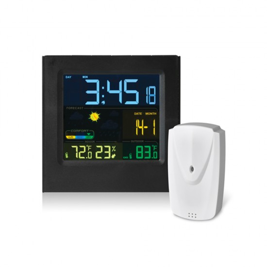 Alarm Clock w/Wireless Weather Station w/ outside Sensor