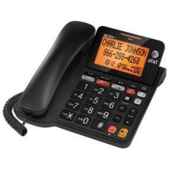 AT&T CORDED SPEAKERPHONE LARGE BUTTONS (CL4940-BK)