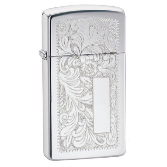 ZIPPO #1652 SLIM VENETIAN HIGH POLISH CR