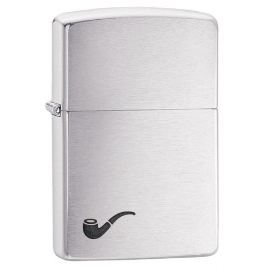 ZIPPO #200PL PIPE LIGHTER BRUSHED CHROME