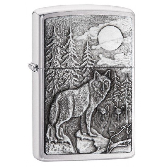 ZIPPO #20855 TIMBERWOLVES EMBLEM BRUSHED