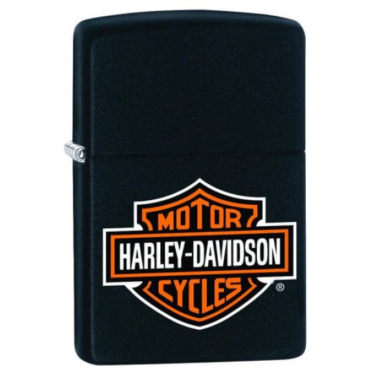 ZIPPO #218HD.H252 Harley Davidson Black Matte