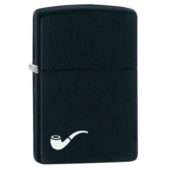 ZIPPO #218PL PIPE LIGHTER BLACK MATTE