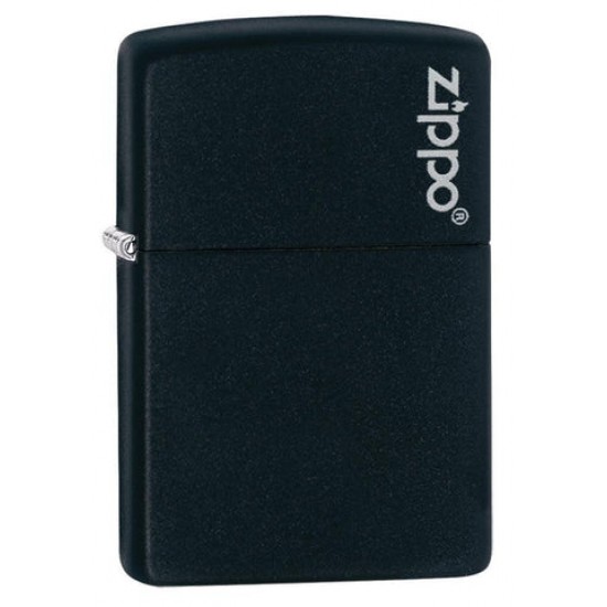 ZIPPO #218ZL BLACK MATTE W/ZIPPO LOGO