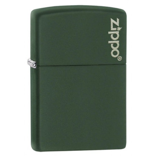 ZIPPO #221ZL GREEN MATTE W/ZIPPO LOGO