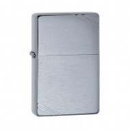 ZIPPO #230 Vintage Brushed Chrome W/Slashes