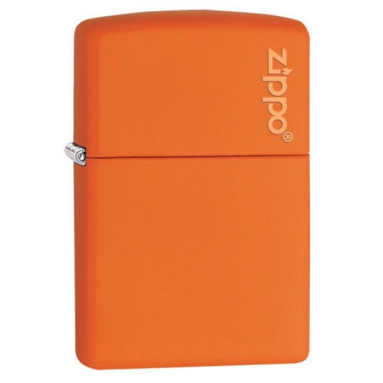 ZIPPO #231ZL ORANGE MATTE W/ ZIPPO LOGO