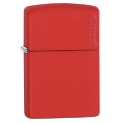 ZIPPO #233ZL RED MATTE W/ ZIPPO LOGO