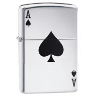ZIPPO #24011 Lucky Ace High Polish Chrome