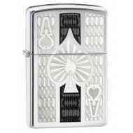ZIPPO #24196 ACE. POLISH CHROME