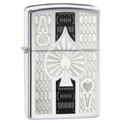 ZIPPO #24196 ACE. POLISH CHROME