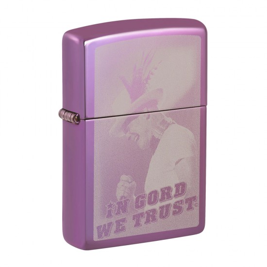 ZIPPO IN GORD WE TRUST PURPLE (24747-106142)