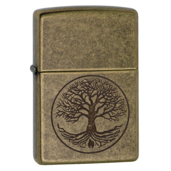 ZIPPO #29149 ANTIQUE BRASS ARBRE