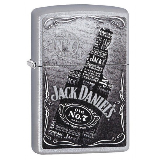 ZIPPO #29285 Jack Daniels Satin Chrome