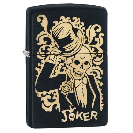 ZIPPO #29632 Joker Black Matte Laser Engrave