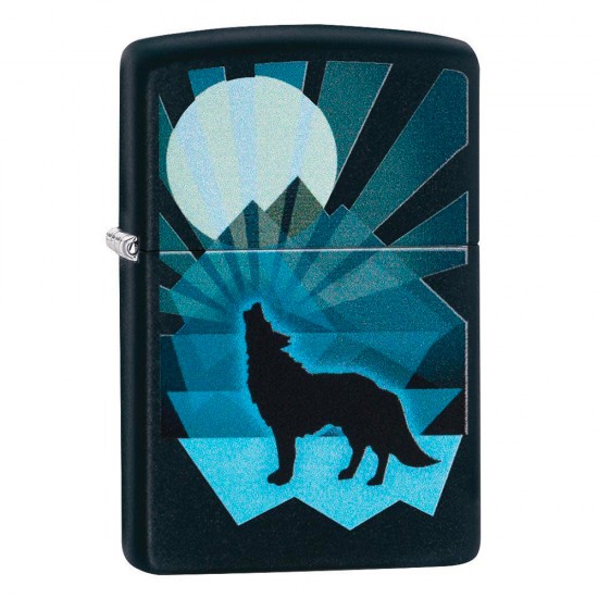 ZIPPO #29864 Wolf and Moon design