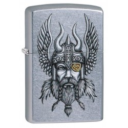 ZIPPO #29871 Viking Warrior Street Chrome