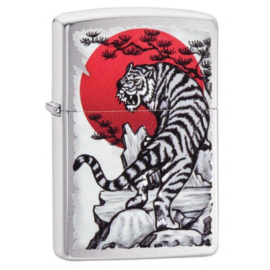 ZIPPO #29889 Asian Tiger Design COLOR IMAGE