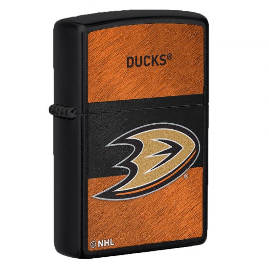 ZIPPO NHL WindProof Black Matte (Custom) ANAHEIM DUCKS (33460)