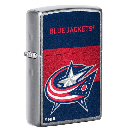 ZIPPO NHL WindProof Street Chrome (Custom) COLUMBUS BLUE JACKETS (39850)